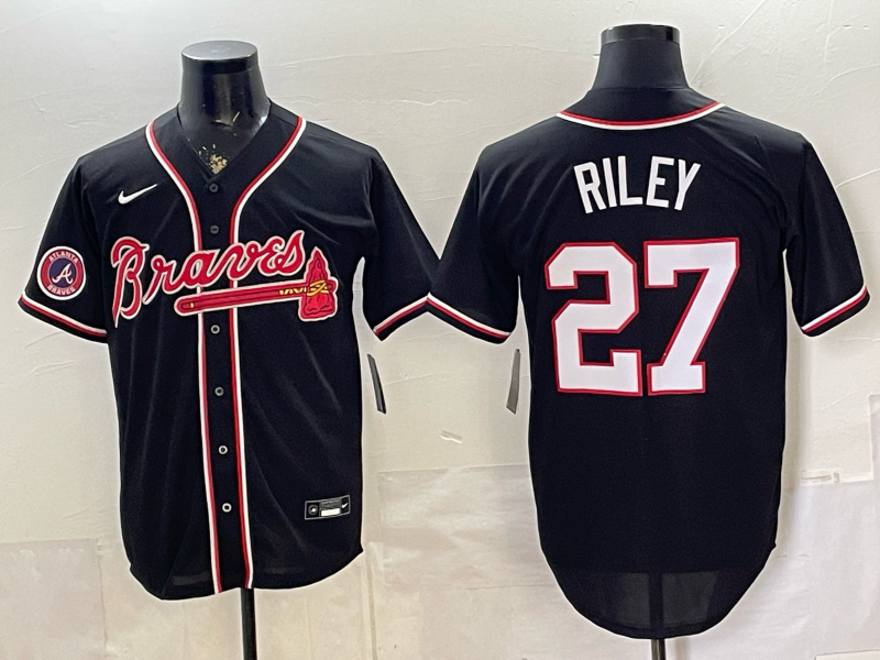 Men Atlanta Braves #27 Riley black Nike 2026 Jersey 0528004->atlanta braves->MLB Jersey